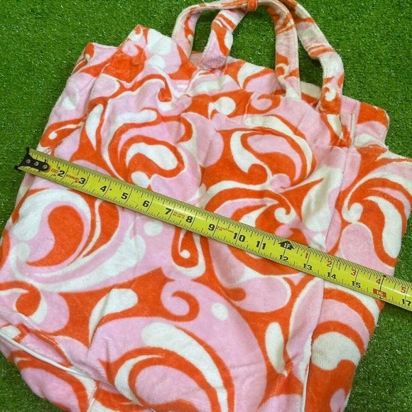 Vintage Y2K Victorias Secret Beach Pool Shoulder Bag Terry Cloth Groovy Paisley - Picture 3 of 6